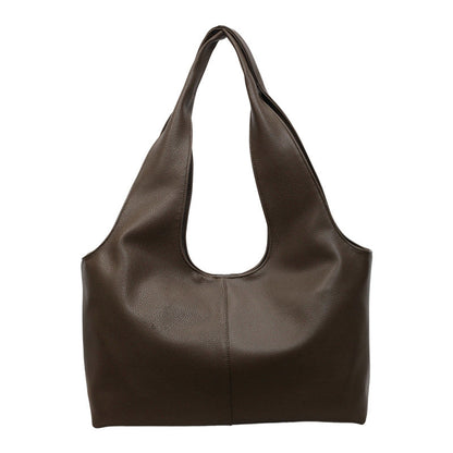 Trendy Color-Block Design Women's Tote Bag Casual Large Capacity Shoulder Bag