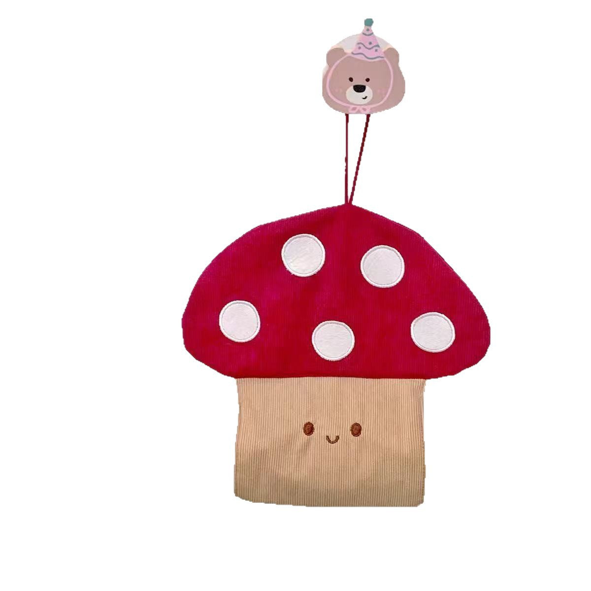 Cute Mushroom Tissue Holder Creative Wall-Mounted Storage Bag