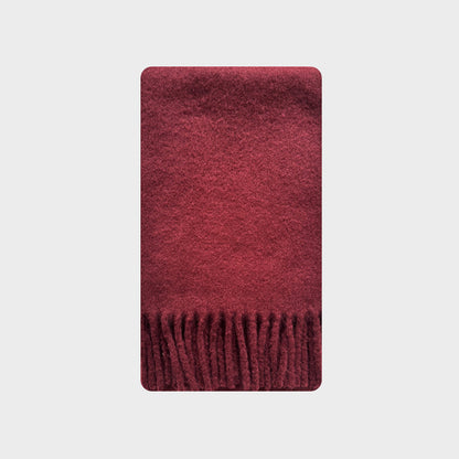 Mint Green Snowbud Pink Wool Blend Scarf For Women