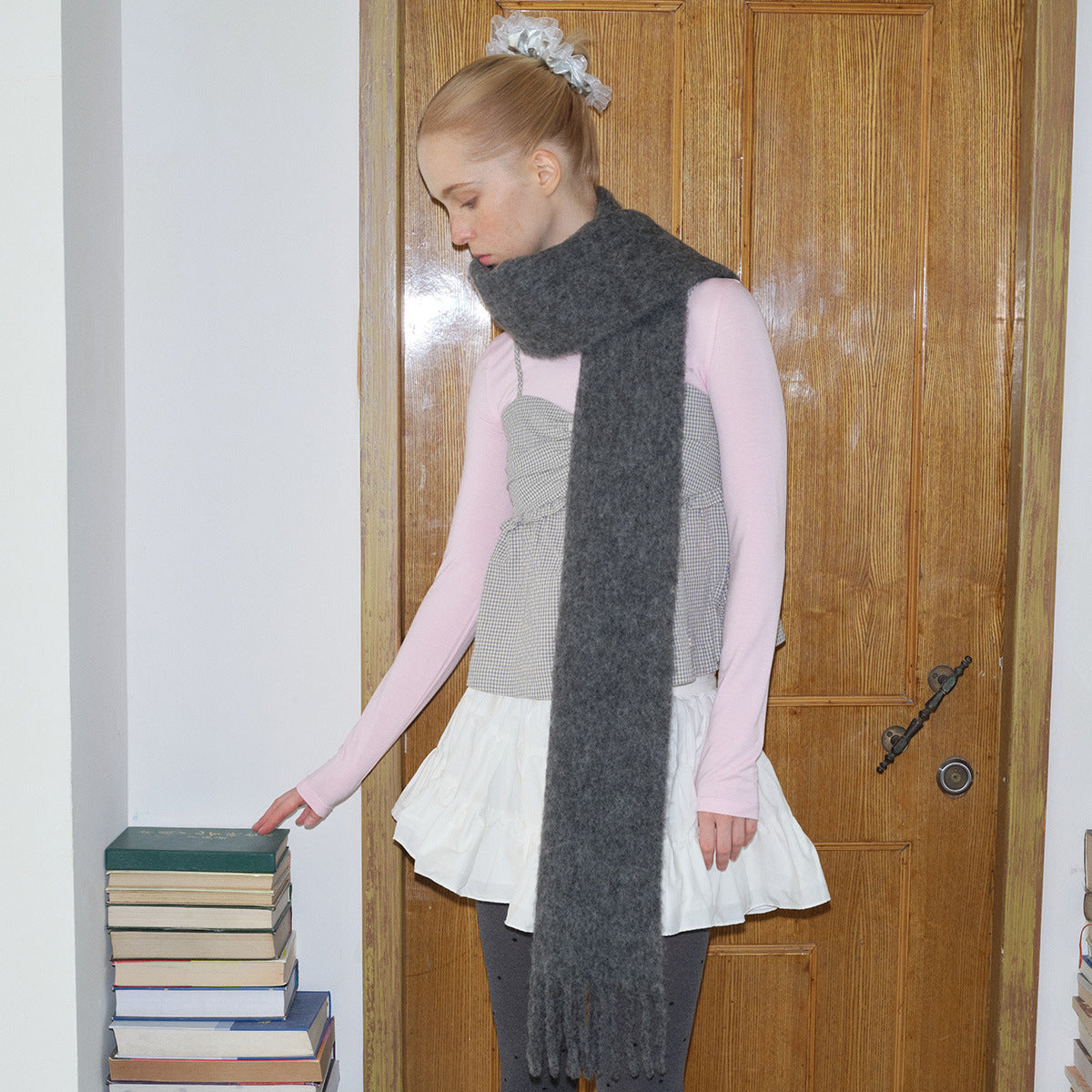 42% Alpaca Winter Scarf for Women Soft Lightweight Warm Neck Wrap