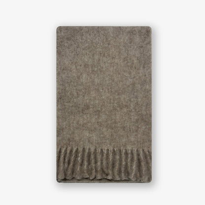 Winter Solid Color Thick Tassel Wool Scarf