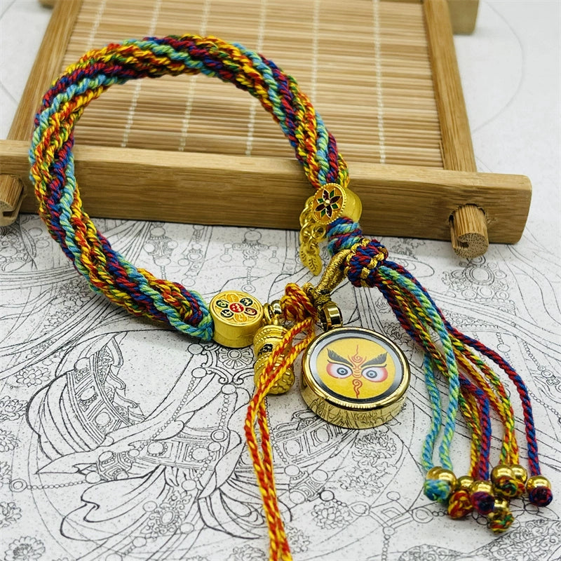 Tibet Hand-Woven Diamond Rope Hand Rope Bracelet Jewelry Gifts