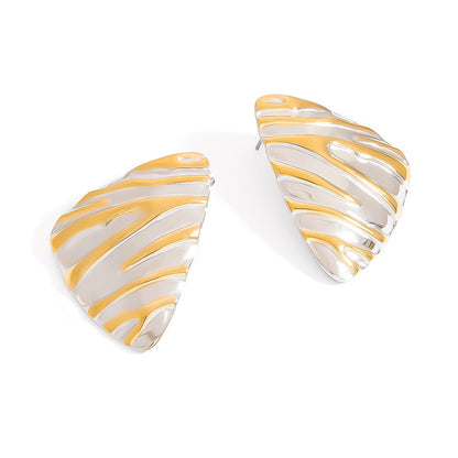 Geometric Triangle Stainless Steel Earrings Premium Minimalist Design
