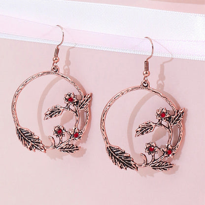 Bohemian Style Vintage Geometric Gemstone Earrings for Women