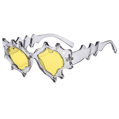 Y2K Futuristic Irregular Sunglasses Unisex Punk Hip Hop Style