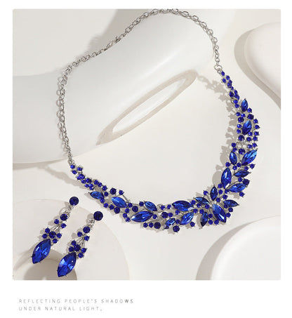 Fashion Crystal Necklace and Earrings Set for Brides