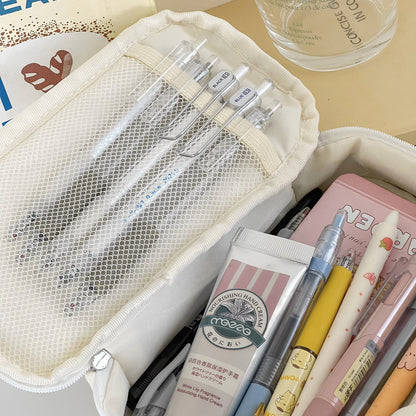 Chic Macaron Pencil Case Large Capacity Storage Bag