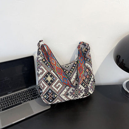 Canvas Tote Bag For Women Trendy Casual Multi-Purpose Crossbody Bag