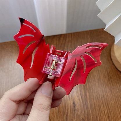 Gothic Halloween Bat Colorful Hair Claw