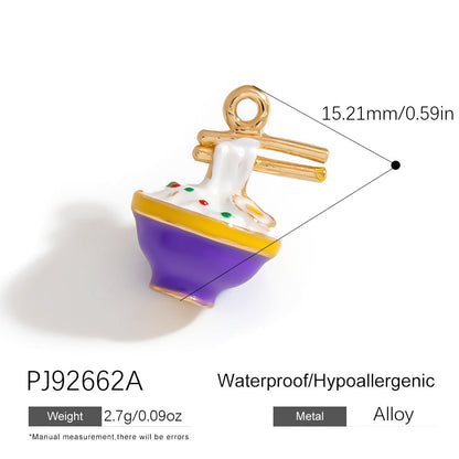 Alloy DIY Cartoon Car Pendant Droplet Decor