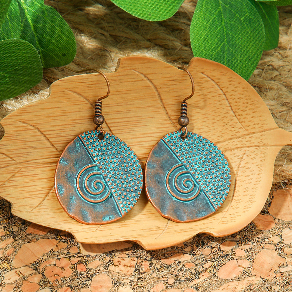 Bohemian Style Metal Earrings Vintage Tassel Earrings for Women