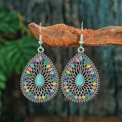 Trendy European & American Long Geometric Drop Earrings
