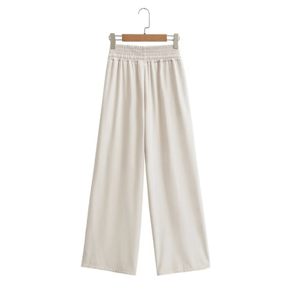 Solid Color Split Vest and Pants Sets