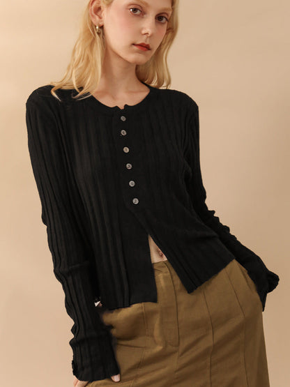 Chic Cropped Cardigan Sweater for Women