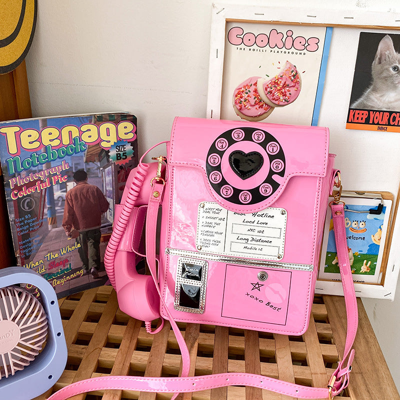 Creative Cartoon Crossbody Bag Simulated Phone Design