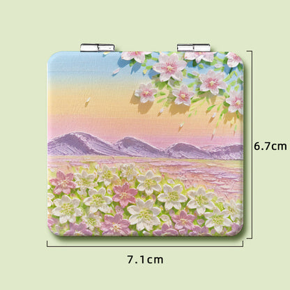 Portable Dual-Sided Folding Makeup Mirror