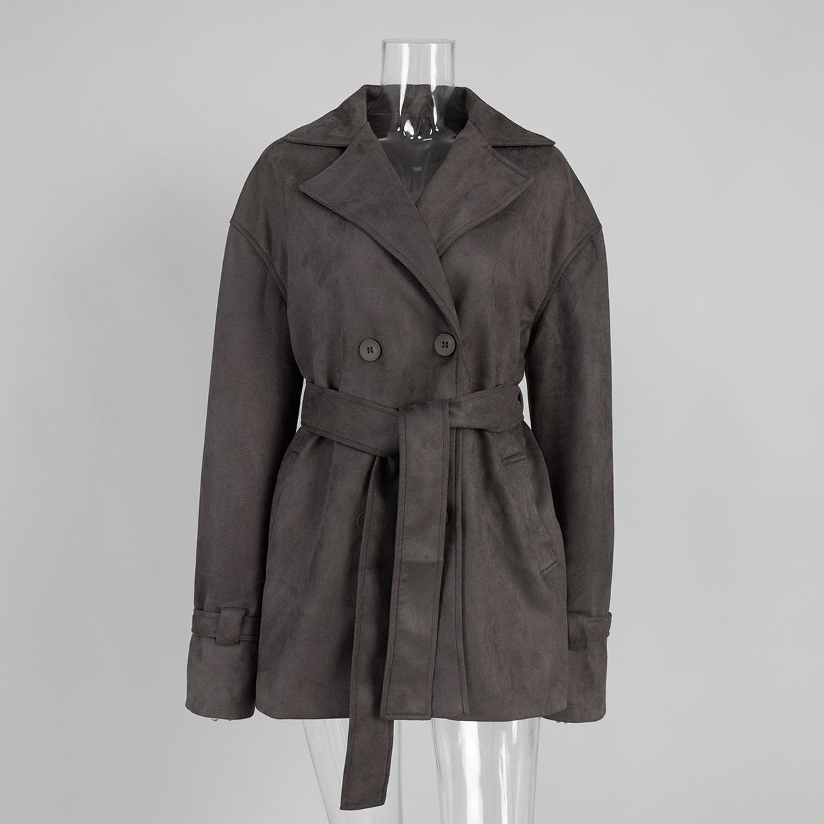 Retro Suede Jacket Stylish Casual Outerwear