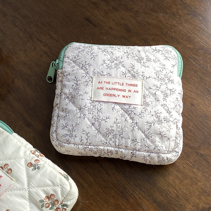 Cute Portable Makeup Bag Zip Pouch Organizer