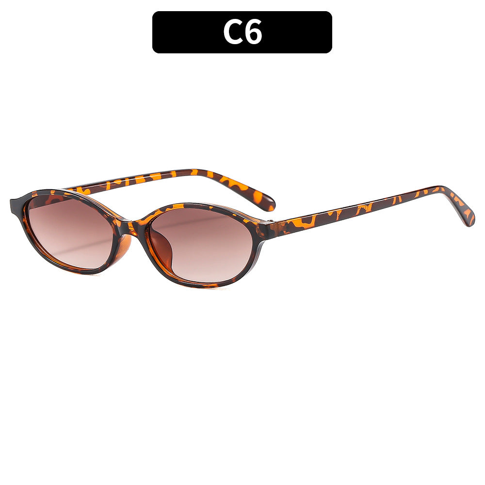 Retro Oval Sunglasses Chic UV400 Protection Eyewear