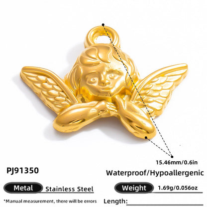 DIY Heart Butterfly Pendant Stainless Steel Jewelry Accessories