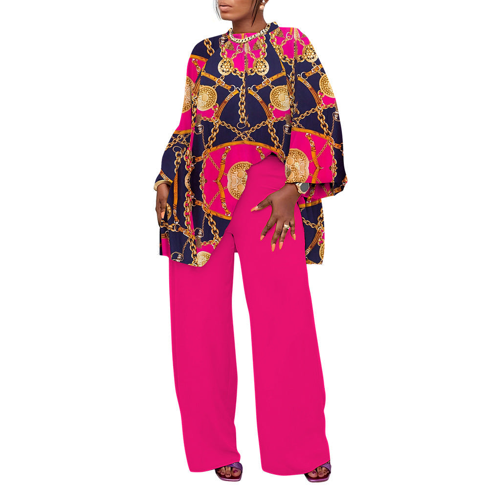 Trendy Casual Plus Size Two-Piece Set