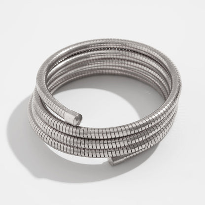 Trendy Multi-Layer Pearl Bracelet Set with Alloy Finish