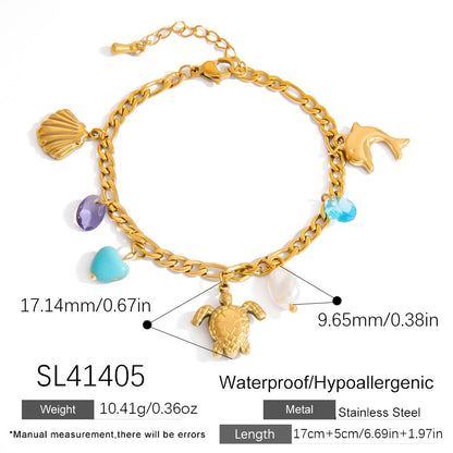 Fashion Minimalist Butterfly Pendant Bracelet - Stainless Steel With 18K Gold Plating