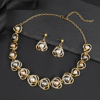 Fashion Pearl Necklace Set for Brides Elegant Accessories