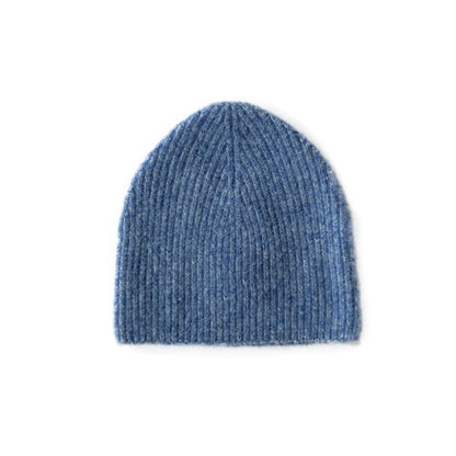 Solid Color Wool Blend Knit Beanie for Men and Women