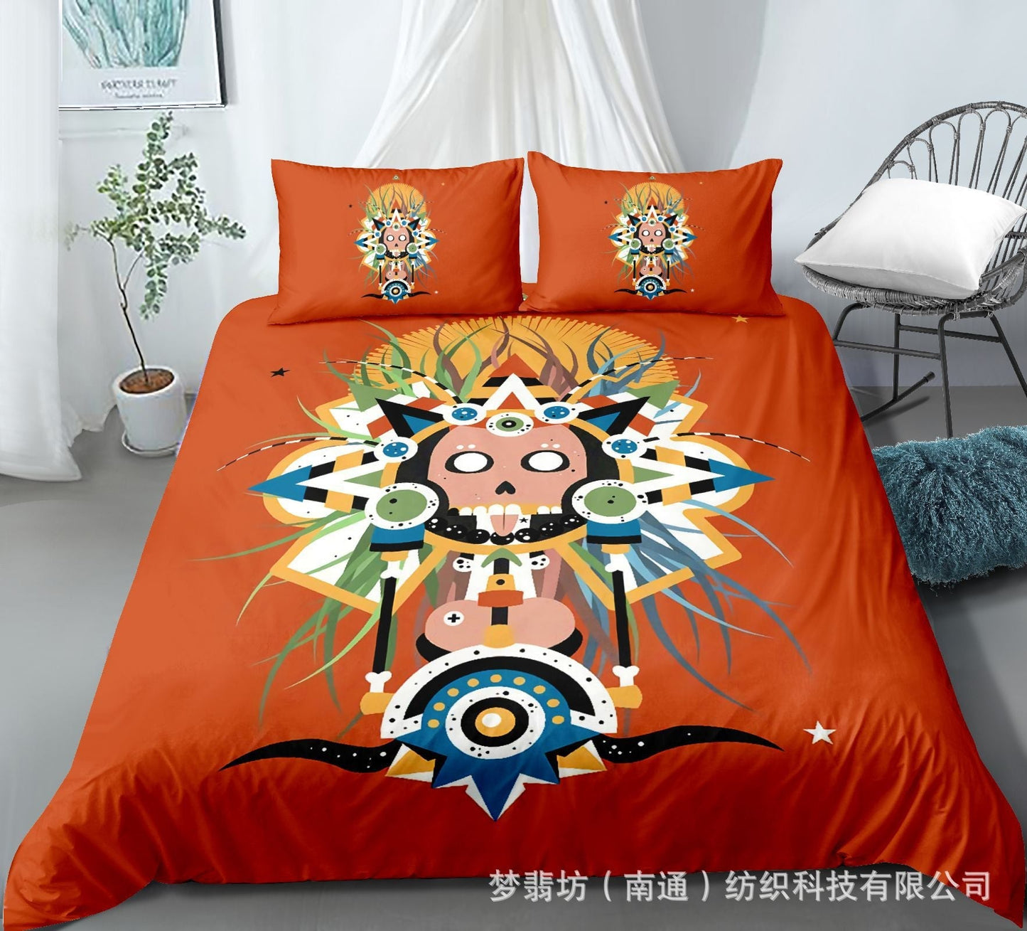 Selling 3D Printed Bohemian Bed Indian Pattern 2Pcs/3Pcs Set