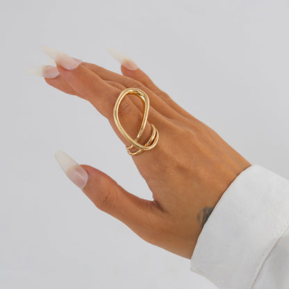 Stylish Leaf Pattern Bracelet Unique Open Cuff Bangle for Women