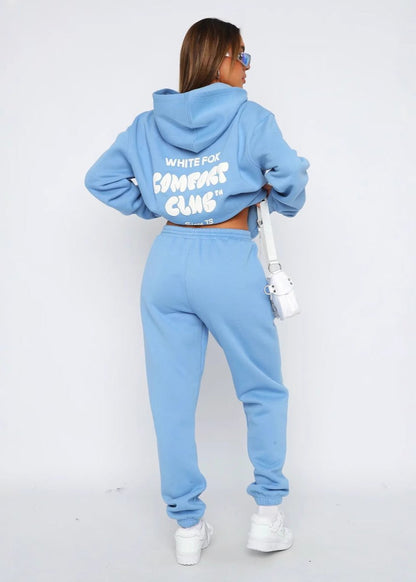 Oversized Hoodie And Jogger Set Plush Cotton