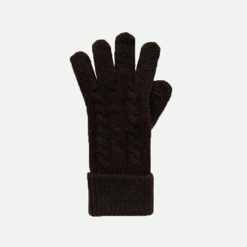 Chunky Knit Touchscreen Gloves Warm Winter Fashion