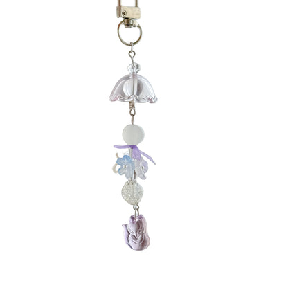 Cute Flower Beaded Keychain Bag Charm