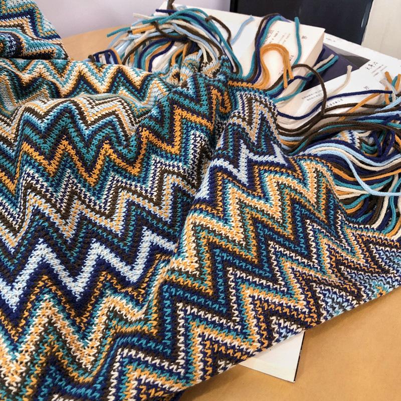 Bohemia Sofa Blanket Cover Blanket Summer Knitted Blanket Air Conditioning Blanket