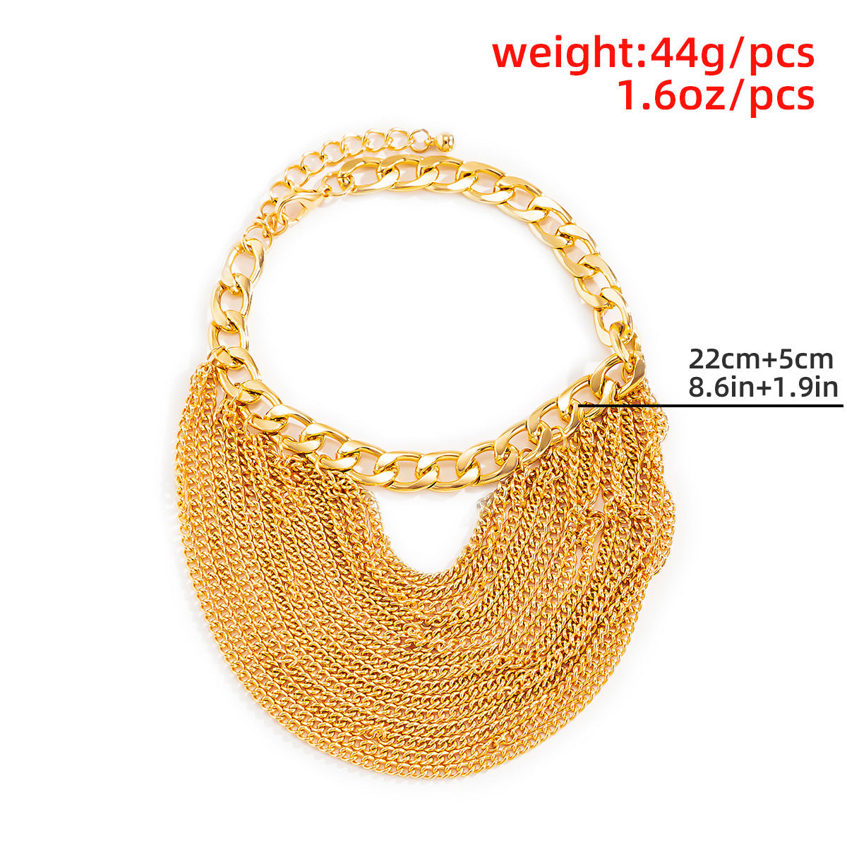 Trendy Multi-Layer Tassel Hip-Hop Anklet For Women