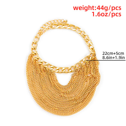 Trendy Multi-Layer Tassel Hip-Hop Anklet For Women