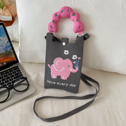 Cosbai - Mini Knitted Crossbody &amp; Handbag