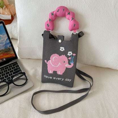 Cosbai - Mini Knitted Crossbody &amp; Handbag
