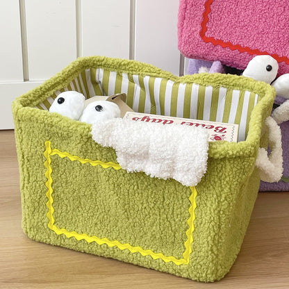 Monster Plush Storage Basket Cute Toy Organizer