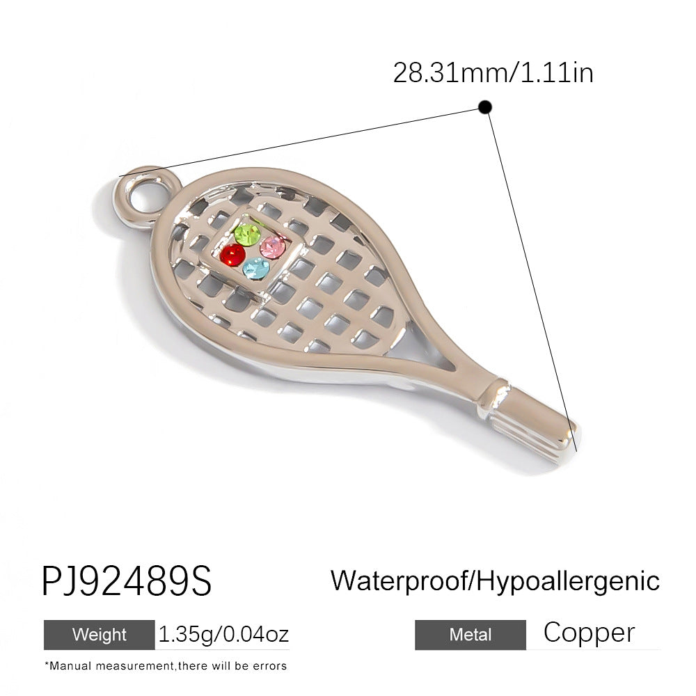 Stainless Steel DIY Sports Jewelry Accessories Keychain Pendant