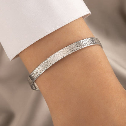 Floral Pearl Open Cuff Bracelet Stylish Fresh Design