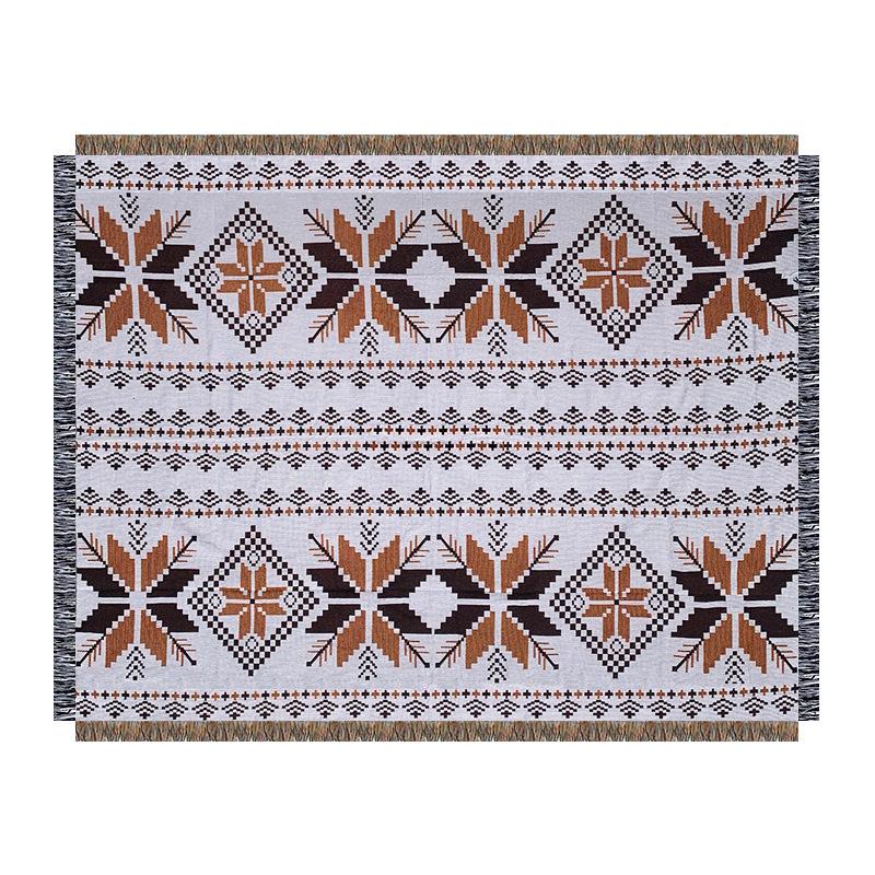 National Style Woven Casual Blanket Fabric Blanket Cover Blanket