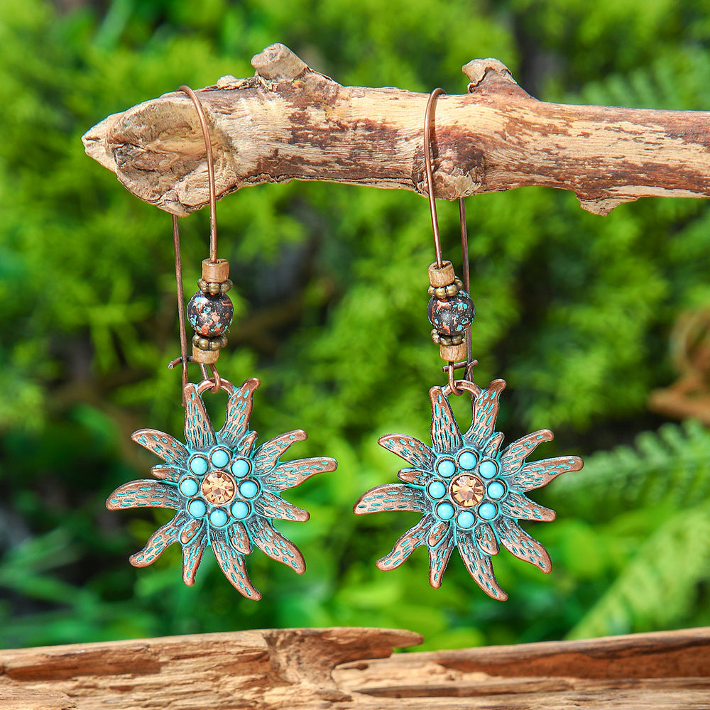 Bohemian Geometric Tassel Earrings Exotic Vacation Jewelry