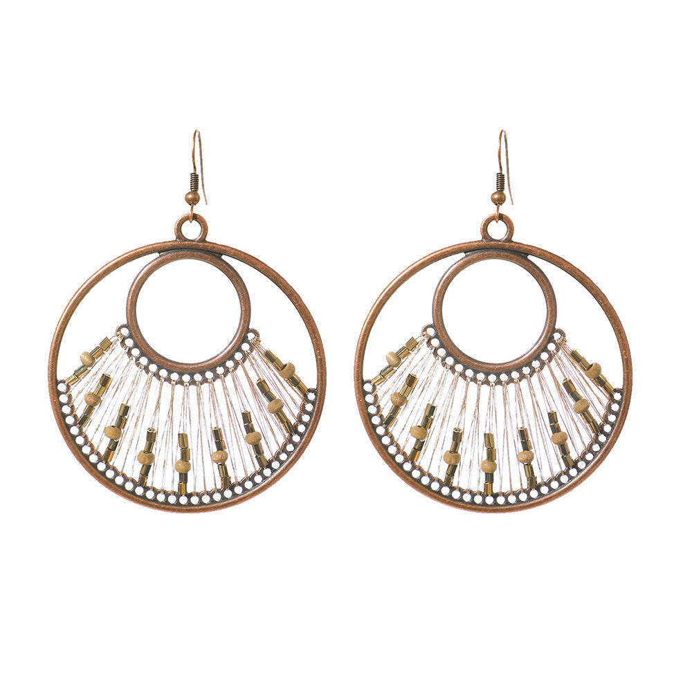 Vintage Water Drop Earrings Handmade Alloy Fashion Jewelry