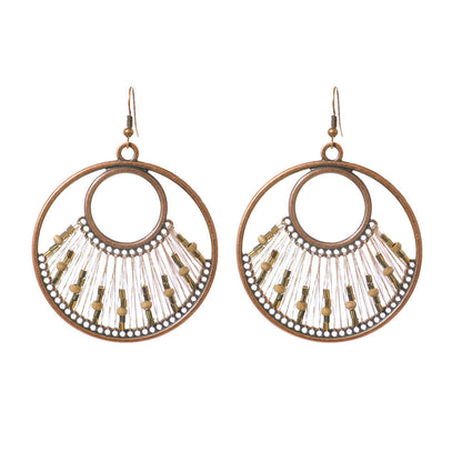 Vintage Water Drop Earrings Handmade Alloy Fashion Jewelry