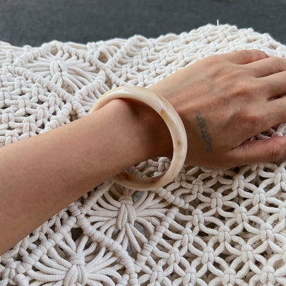 Artistic Wave-Shaped Bracelet Unique Design Elastic Bangle