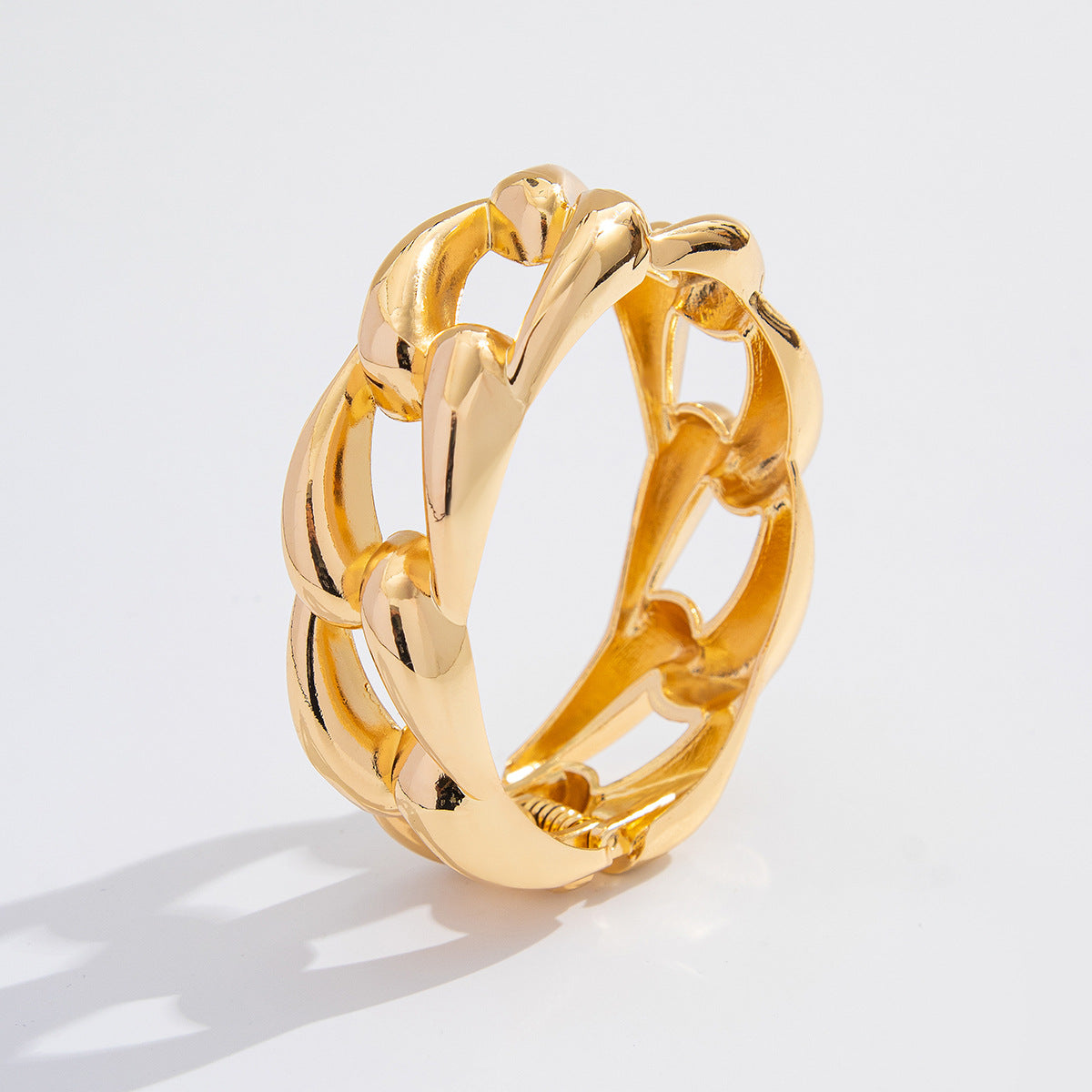 Twisted Alloy Spring Bracelets Set Trendy Stackable Jewelry