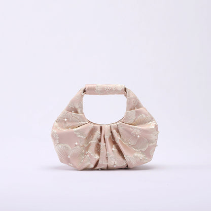 Vintage Floral Print Chinese Style Fabric Handbag