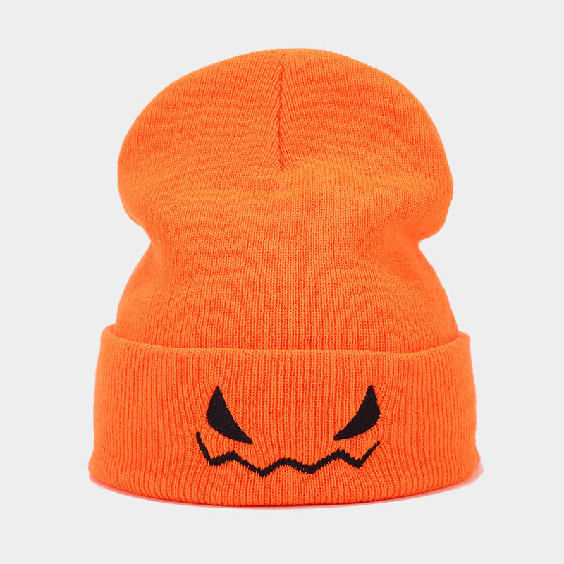 Funny Halloween Pumpkin Winter Warm Beanie Hat